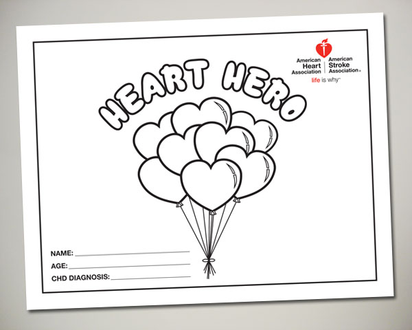 american heart association congenital heart disease drawing heart hero
