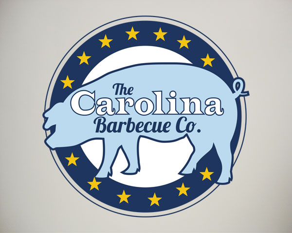 carolina barbecue bbq logo design