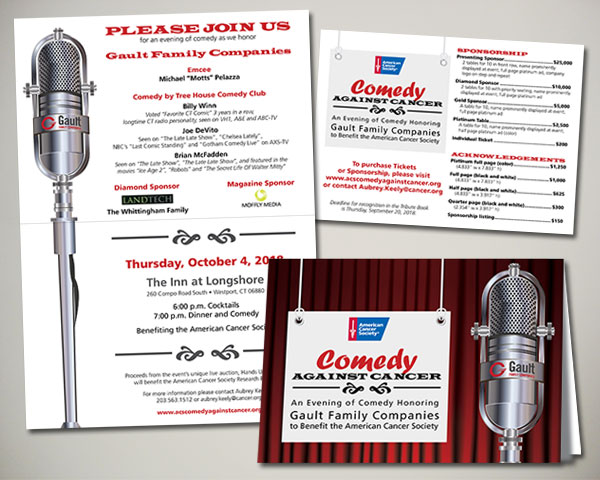 american cancer society comedy against cancer non profit invitation