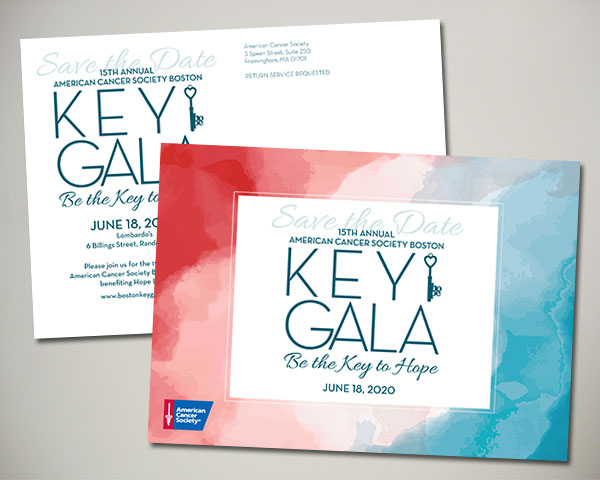 american cancer society key gala event gala non profit save the date design
