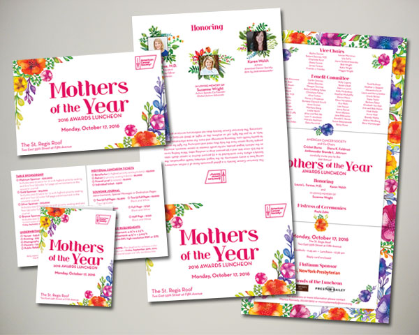 cancer society mothers of the year non profit luncheon nyc invitation